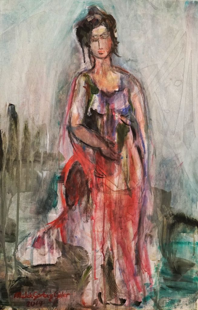 Kunstwerk mit dem Titel Woman in the Morning