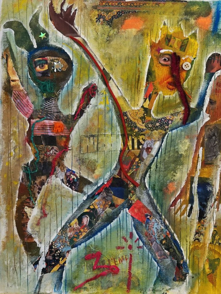 Kunstwerk mit den Titel Elstatic Rabbits