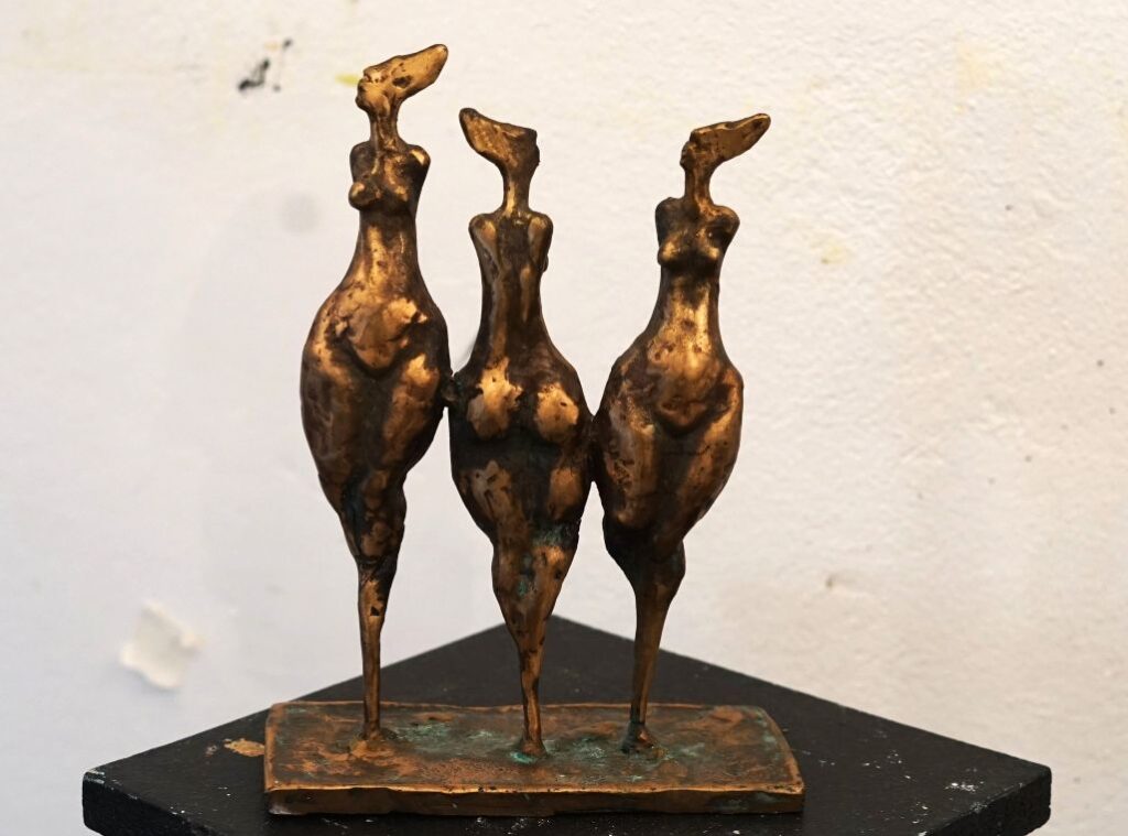 Werk mit dem Titel "Die drei Grazien"