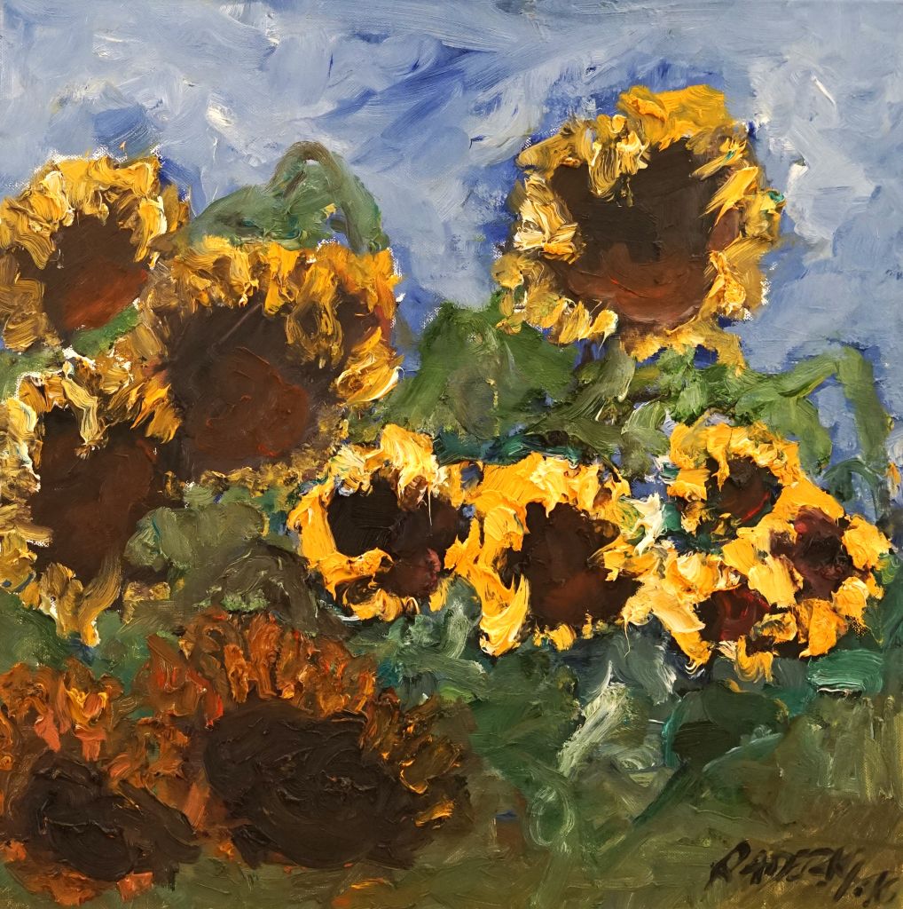 Werk mit dem Titel "Sonnenblumen - Skizze"