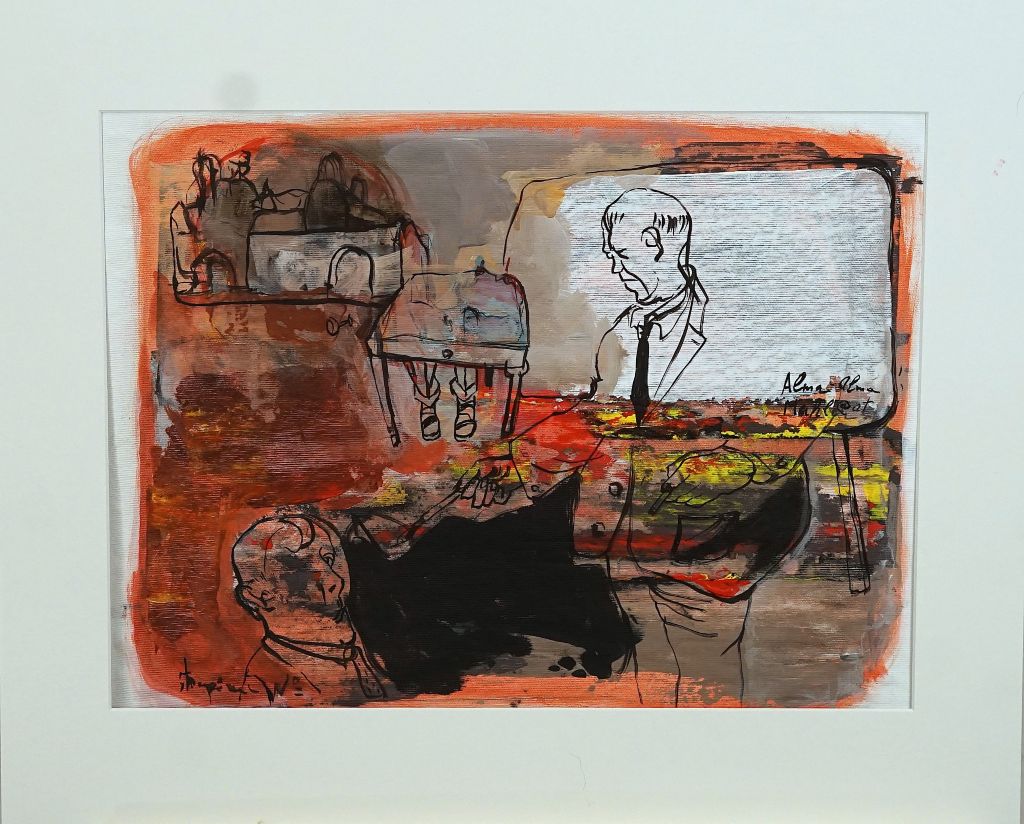 Werk mit dem Titel Kokoschka mit Puppe II