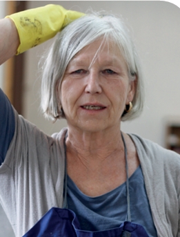 Potztrait der österr. Grafikerin Helene Hötzendorfer